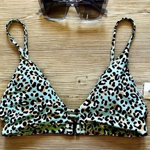 Volcom Leopard Bikini Top